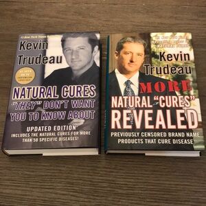 Natural cures they don’t want you to know about Kevin Trudeau 2 book bundle EUC